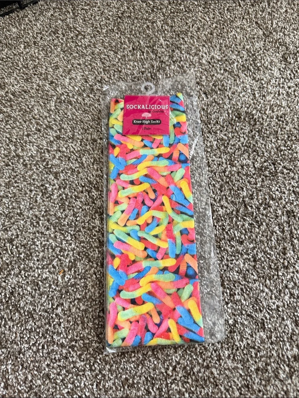 Kids Multicolor Knee-High Socks NEW